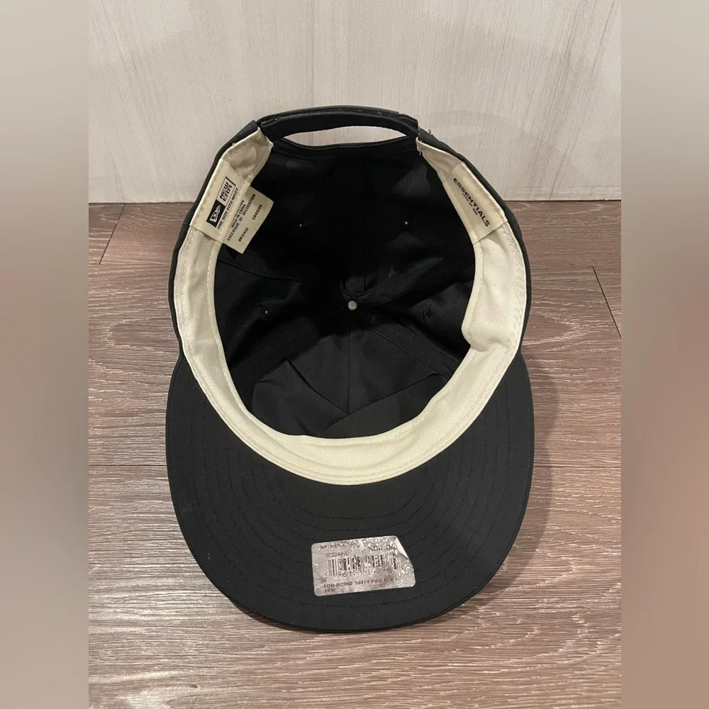 ❌SOLD❌ Fear of God Essentials New Era 9Fifty Retro Crown A Frame Hat Black - Picture 4 of 9